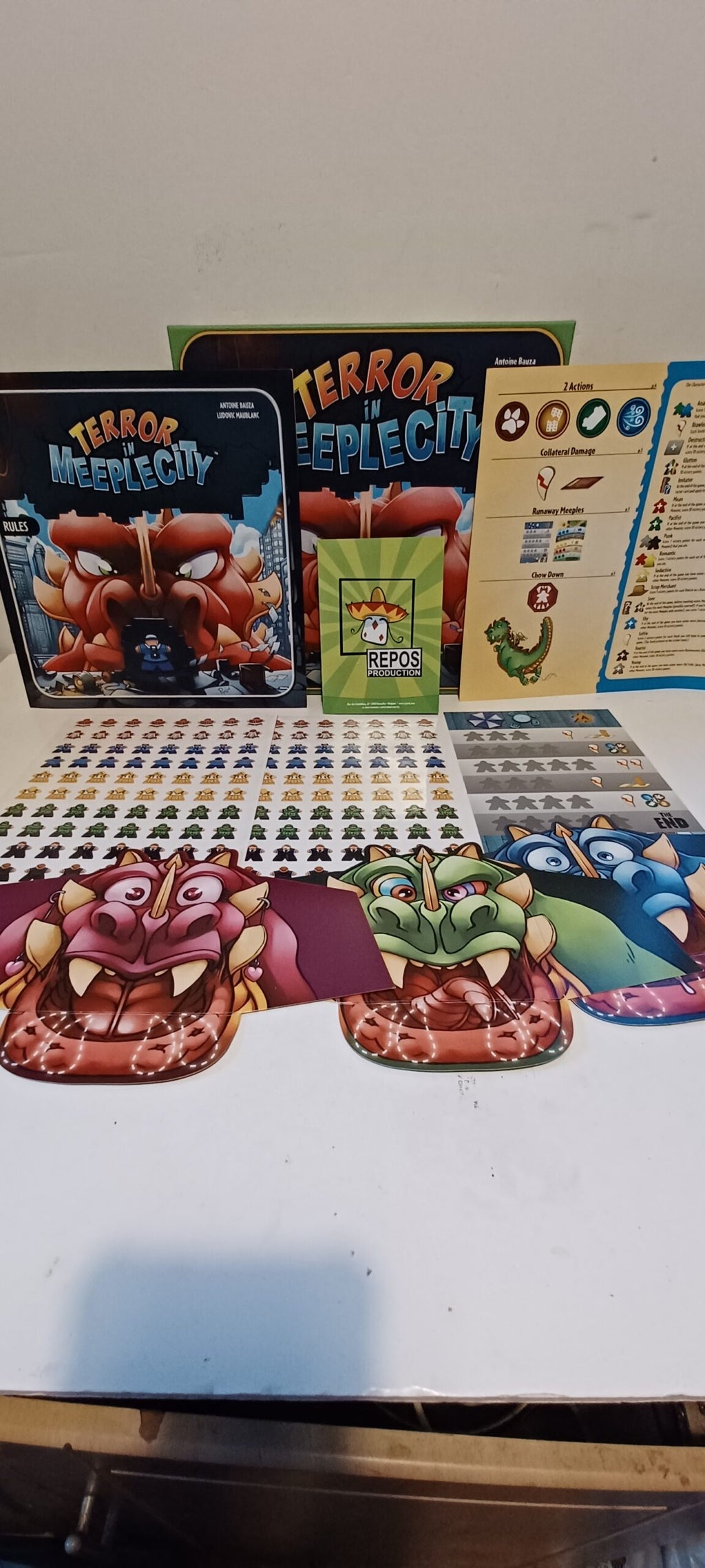 Terror in Meeple City | Board Game | AKA Rampage | Retail Condition | Antoine Bauza | Ludovic Maublanc | Repos Production image 6