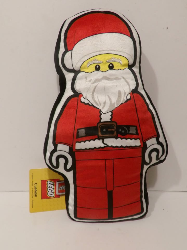 Lego, Lego Classic, Ho Ho Ho, Santa, Shaped, Plush, Cushion, 23 x 40cm, Matches Bedding, Brand New With Tags image 0