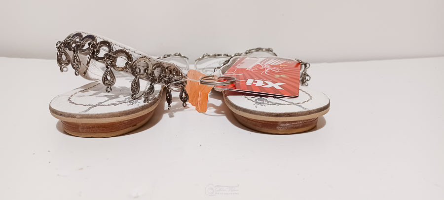Xti - Sandali - White - Flip Flops With Chain - Brand New image 3