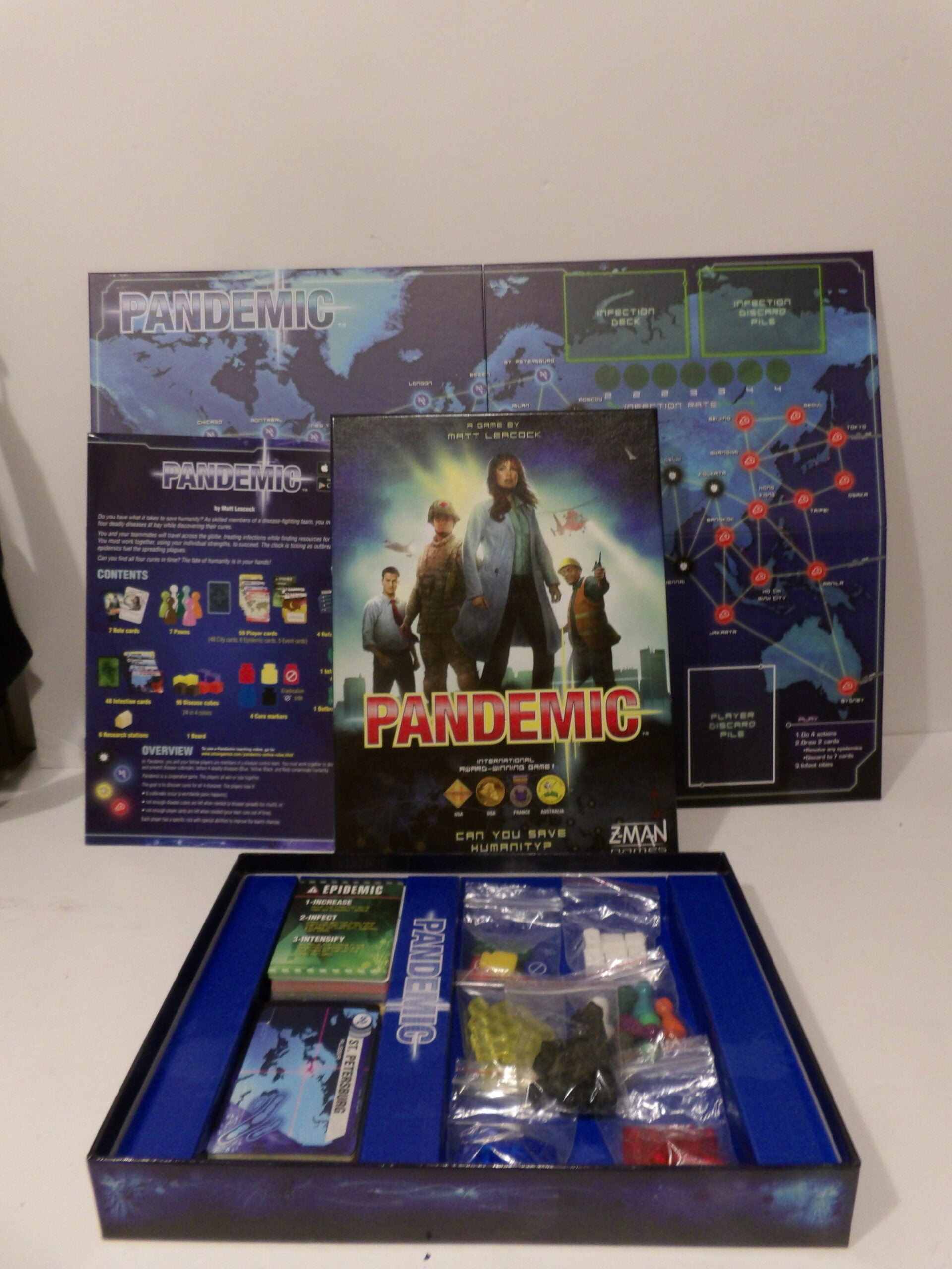 Pandemic 2013 Board Game 2nd Edition With Characters - Great Unused Condition image 5