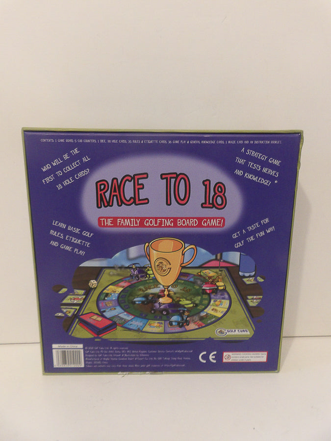 Golf Board Game Race To 18 Family Fun Kids Learning Golf Gift Present Sport - BN image 2