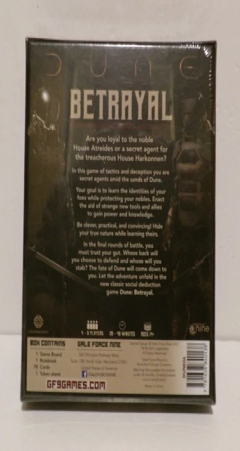 Dune - Betrayal - 2021- Who Can You Trust - Card Game - Brand New Sealed image 1