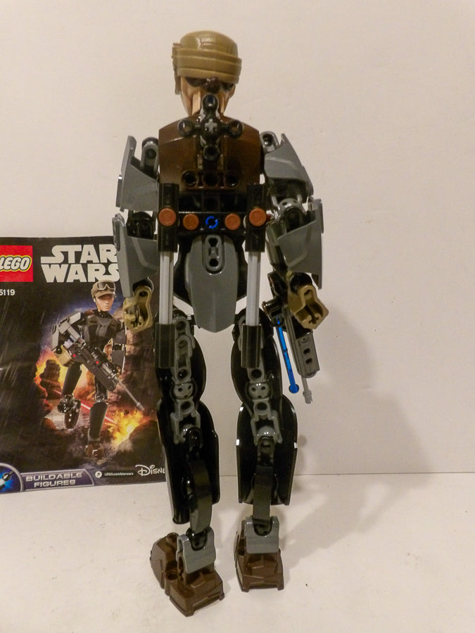 100% Complete & Retired Lego Star Wars Sergeant Jyn Erso 75119 with Manual image 3