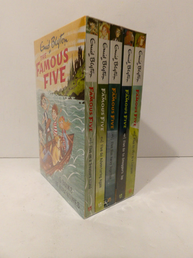 The Famous Five Book Set by Enid Blyton Five Books Of Adventure New & Sealed image 2