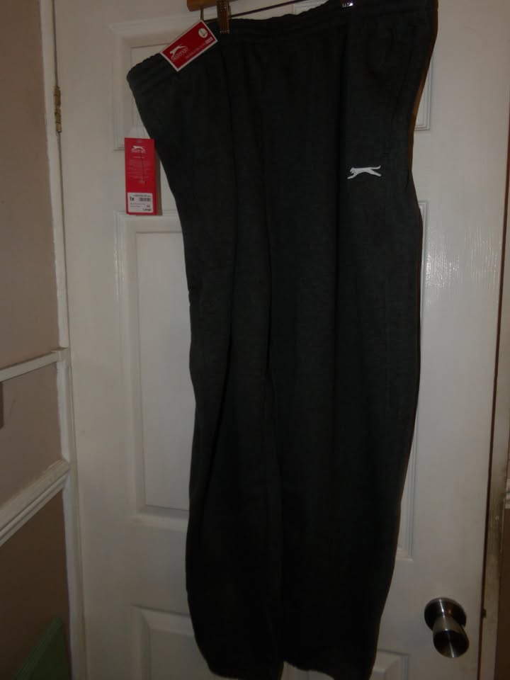 Slazenger Mens Cuffed Fleece Jogging Pants Bottoms Trousers Drawstring 4X XL image 0