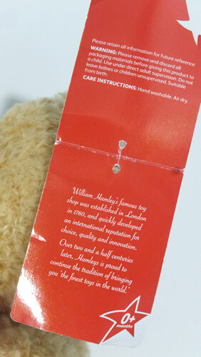 Hamleys 10" Branded Bear Hilly image 3