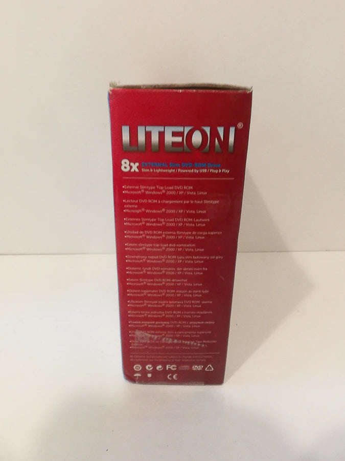 Lite-On - USB 2.0 - DVD-ROM drive - eTDU108 - Brand New image 3