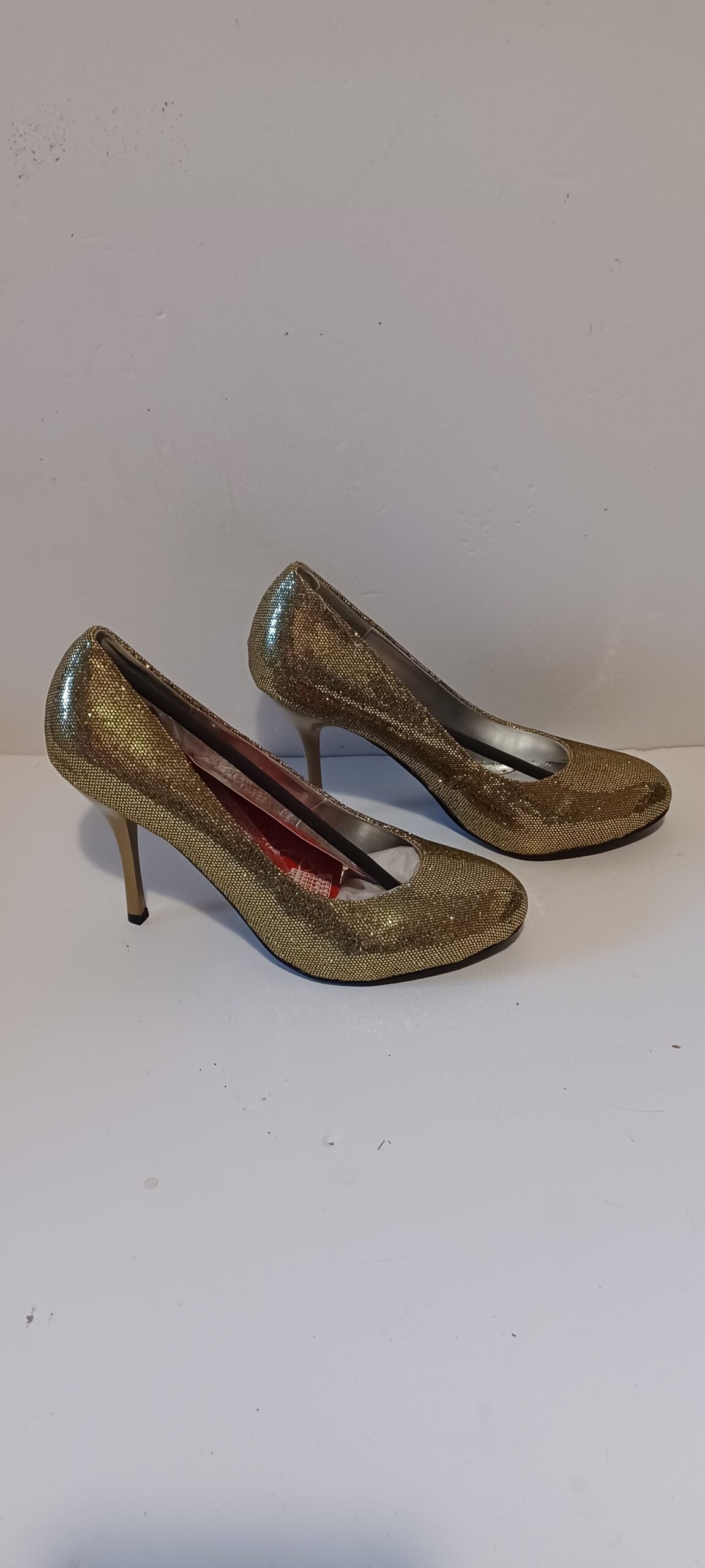 Xti - Zapato - Glitter - Gold - Heels - Brand New image 5