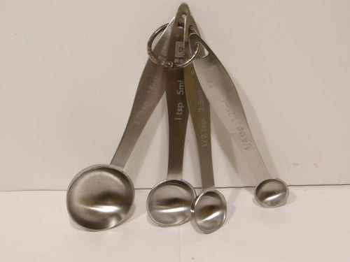 Dioro Chef Remi Measuring Spoons Set 4 Sizes | Stackable Stainless Steel Spoons image 0