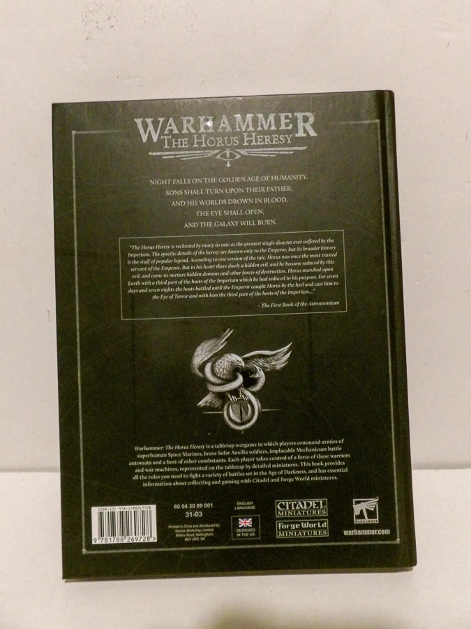 Games Workshop - Warhammer - Horus Heresy - Age of Darkness Rulebook - New Condition image 2