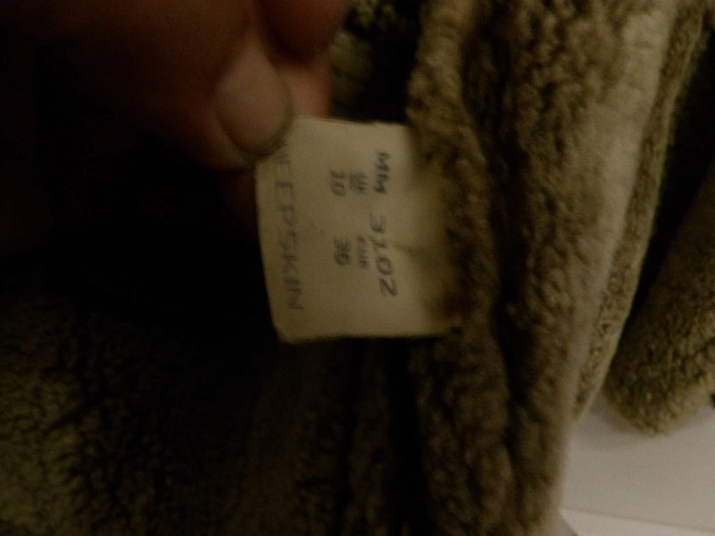 Vintage Leathermaster Brown Faux Shearling Sheepskin Jacket image 4