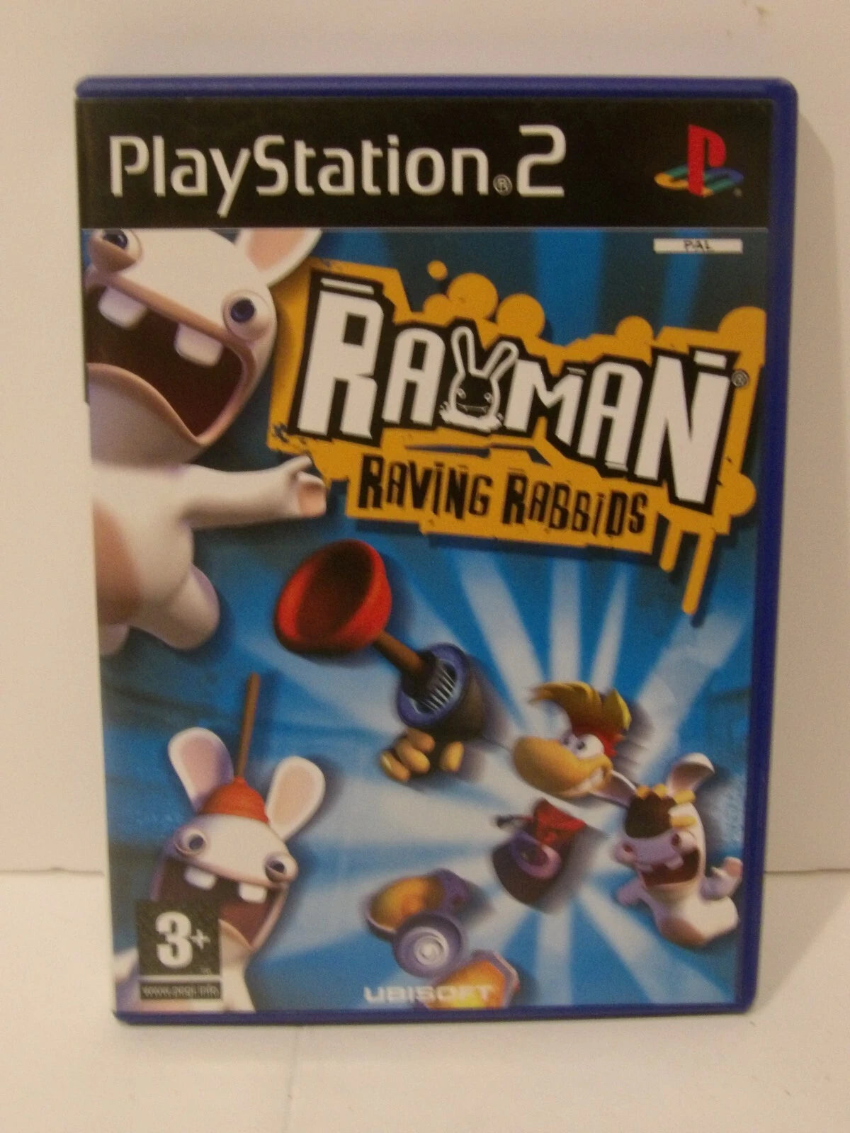 *Rayman Raving Rabbids* Playstation 2 Game Pal UK With Manual & Transfer image 0