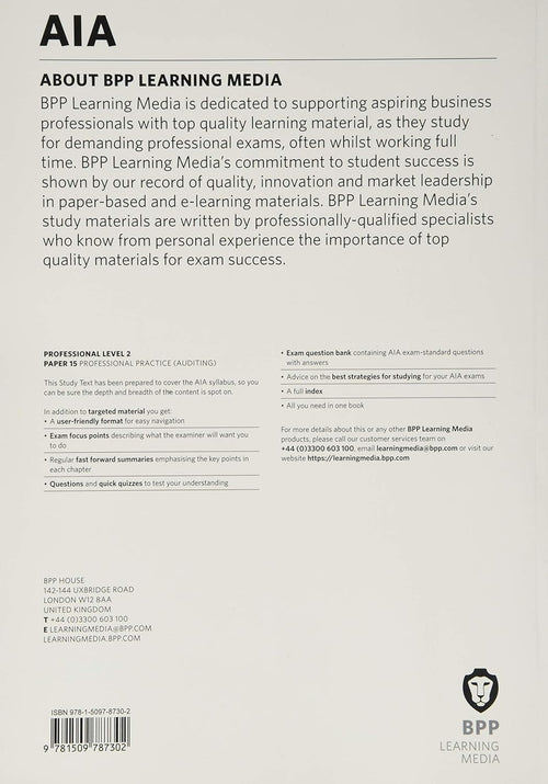 AIA 15 Professional Practice - Paperback - 2020 - BPP Learning Media - Great Condition image 1