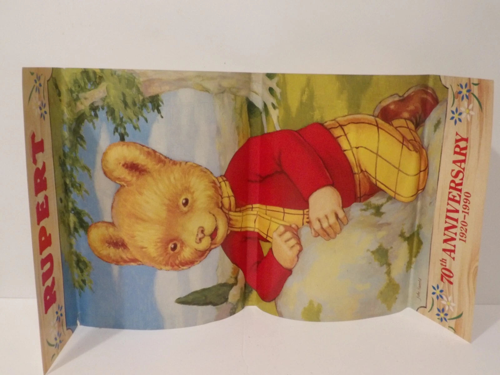 Vintage Rupert The Bear Annual HB Book No 55 Express Newspapers 1990 & Poster image 3