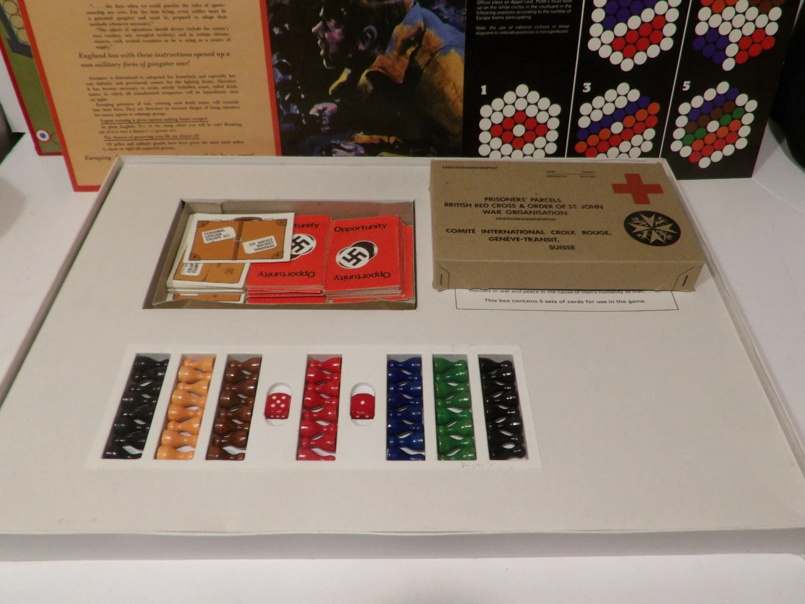 Escape From Colditz 1970's Strategy WW2 Vintage Parker Board Game image 1