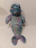 Build a Bear Dolphin Plush Soft Toy, BAB - Hand Puppet Blue & Purple Shiny - No Voice image 0