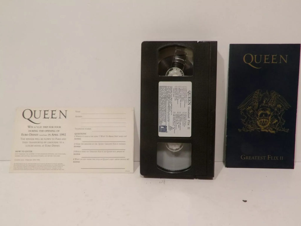 Queen Greatest Flix II 2 VHS Video Cassette & Booklets, Fanclub image 4