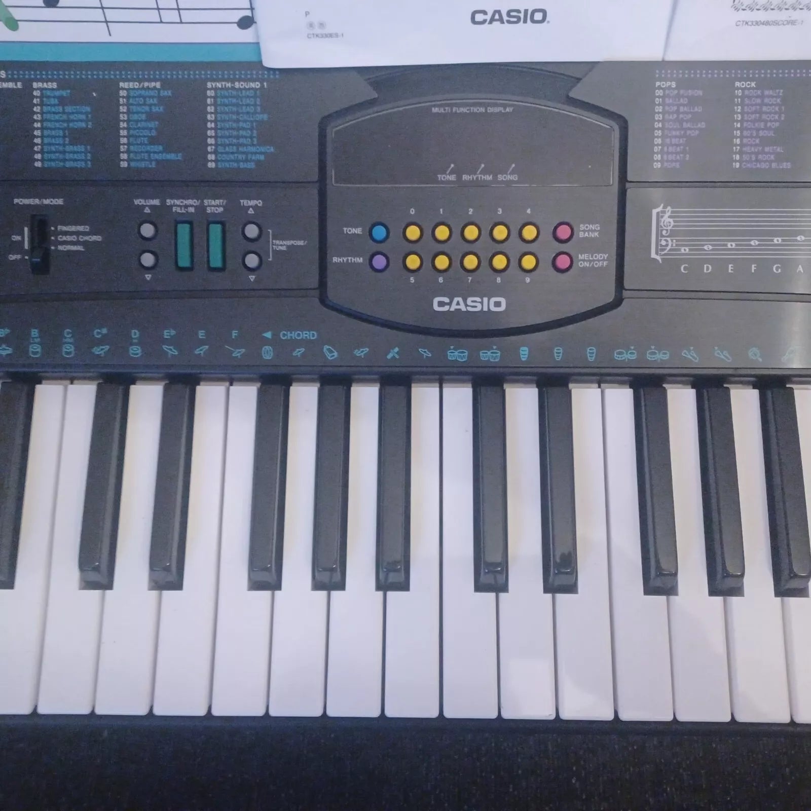 Casio CTK-330 49 Key, 100 Tone, 50 Rhythm Portable Piano Keyboard image 2