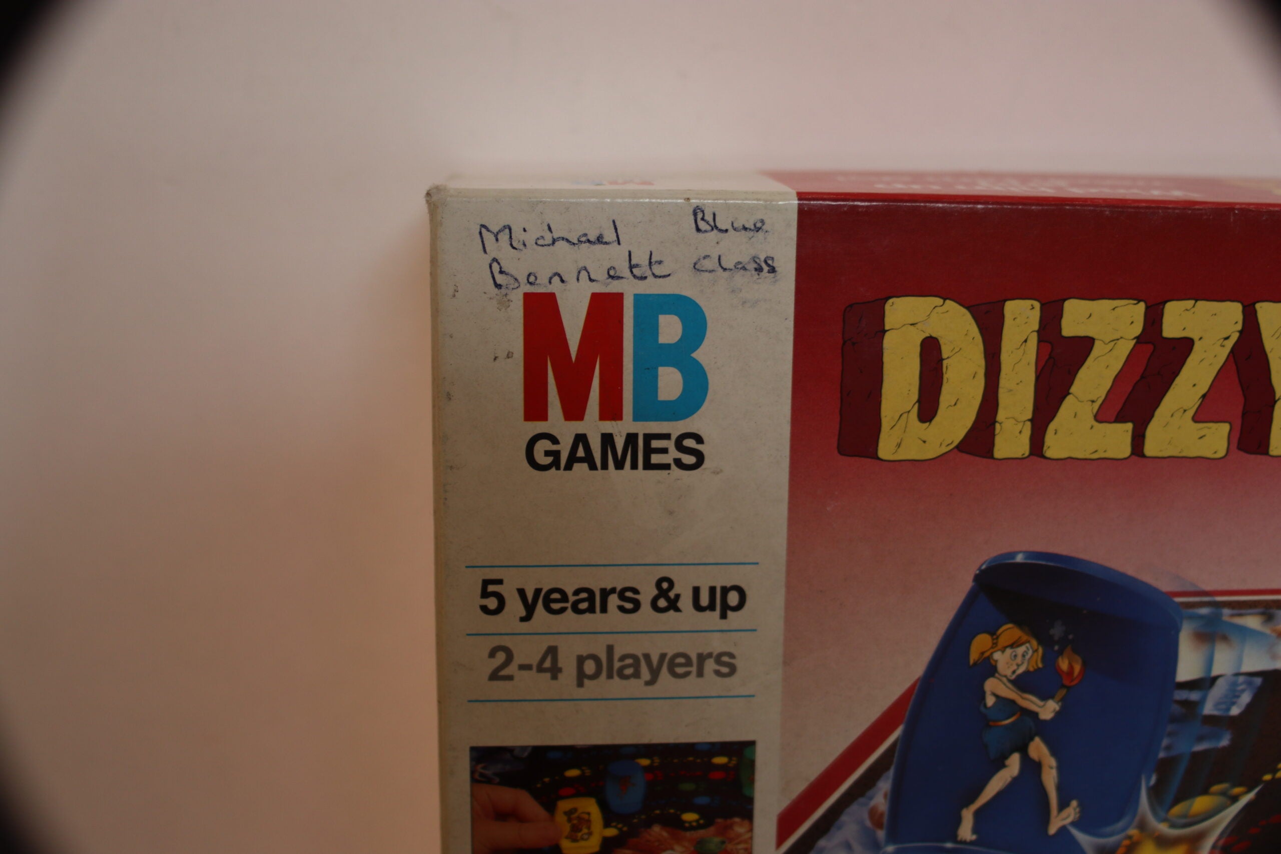 Dizzy Dizzy Dinosaur Board Game Vintage MB 1987 Complete  & Working Dizzy image 2