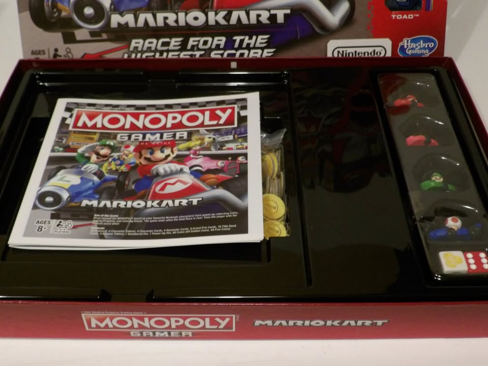 Mario Kart MONOPOLY Official Nintendo Gamer Edition Board Game - Hardly Used Condition. image 4