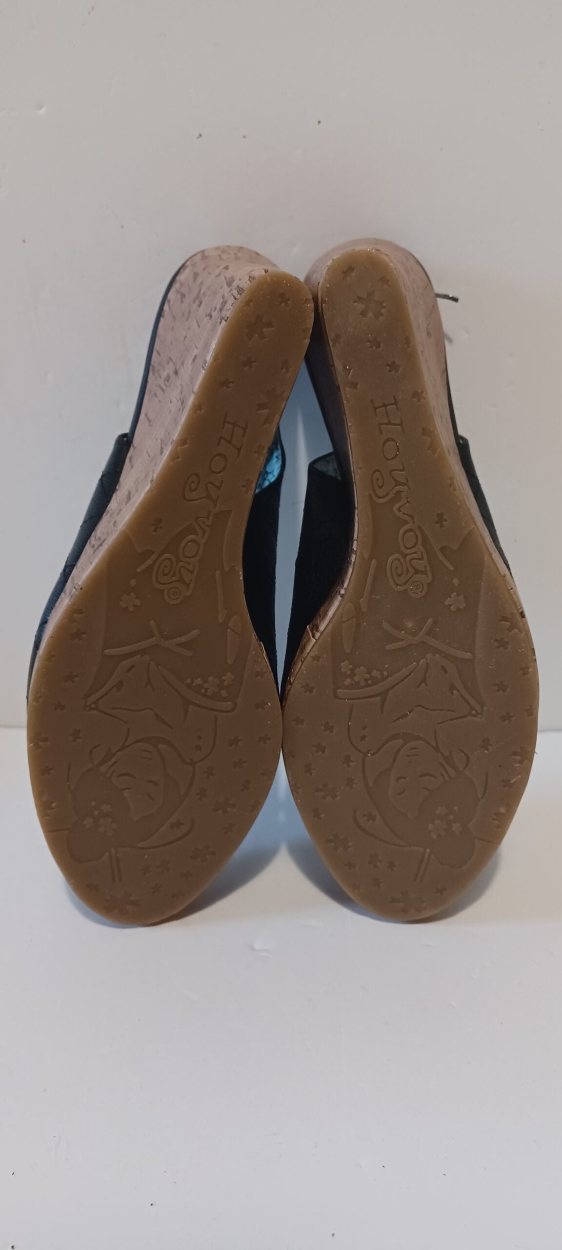 Hoyvoy - Stitch - Wedge Heels - Heel Strap - Black - Brand New image 7