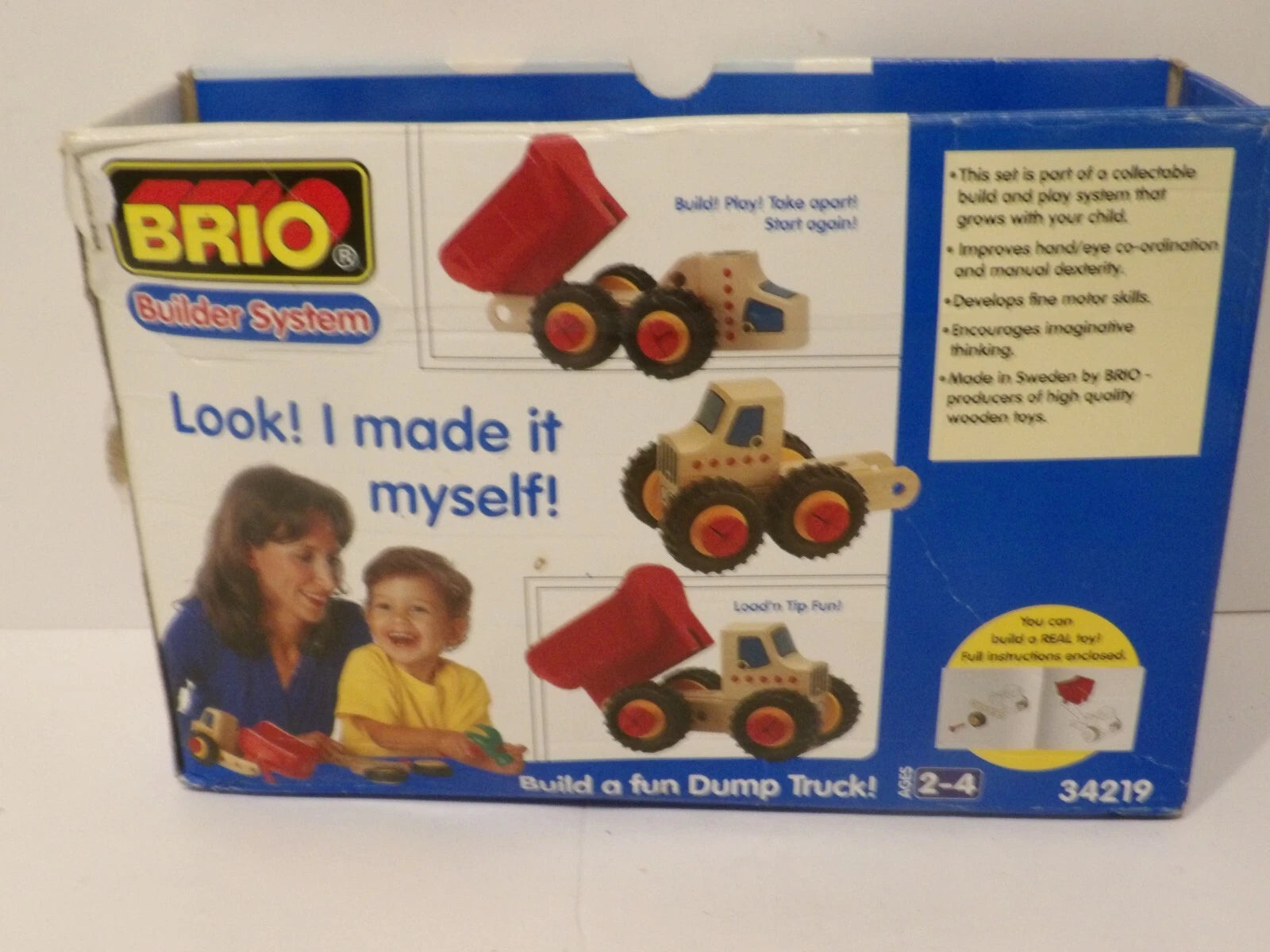Vintage BRIO Builder System Dump Truck 34219 1998 & Loads More Parts image 2