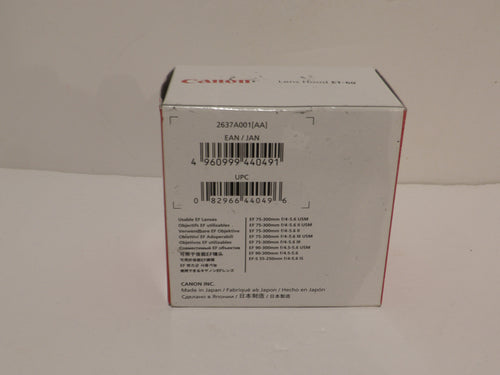 Canon ET-60 Lens Hood Fits EF 75-300mm F4.5/5.6 USM & Non-USM Etc Canon ET60 image 1