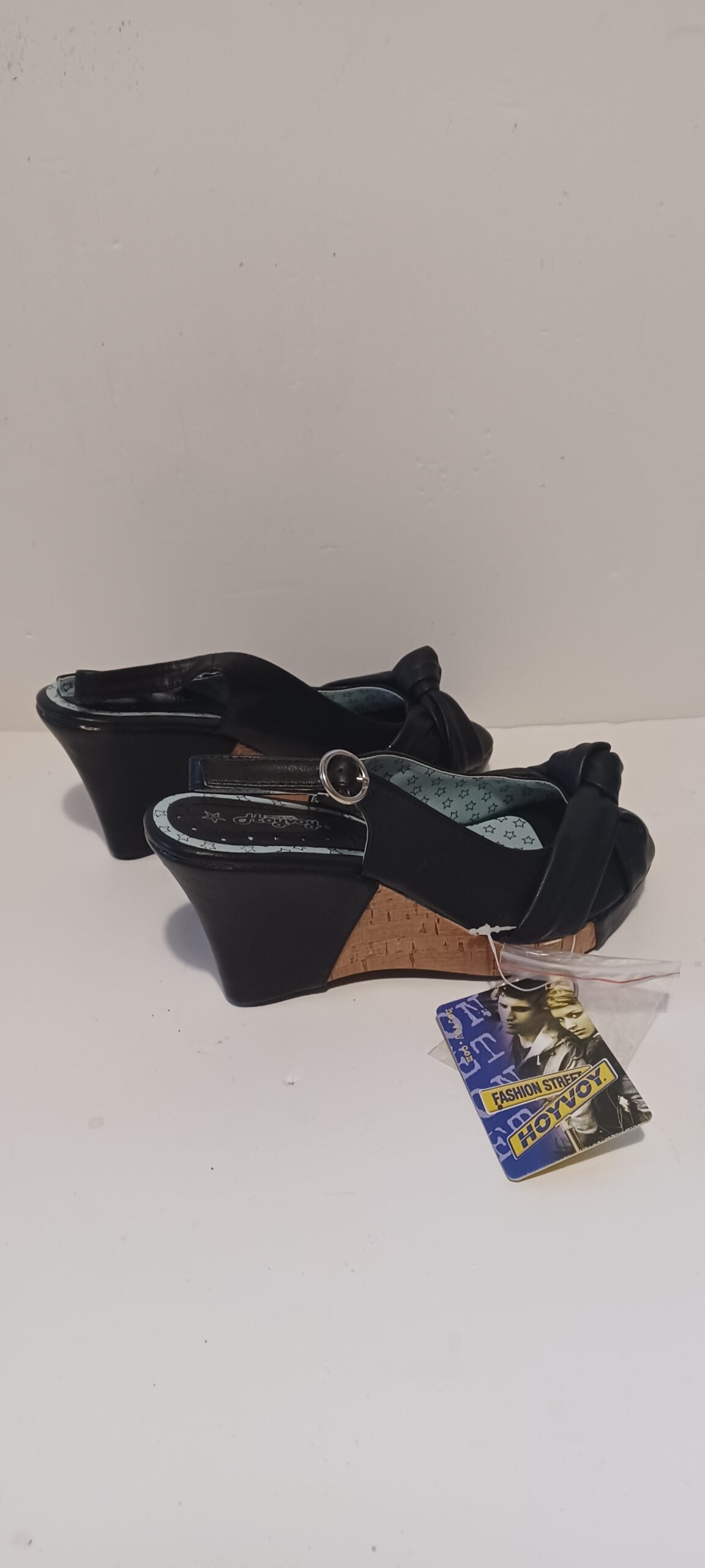 Hoyvoy - Sandalia - Heel Strap - Toeless - Black - Brand New image 6