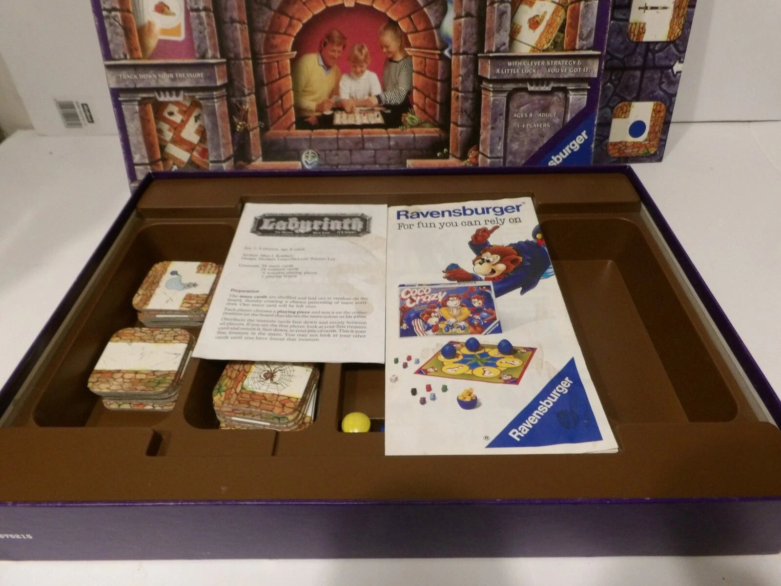 VIntage - Labyrinth Moving Maze Board Game Ravensburger 1992 Complete image 5