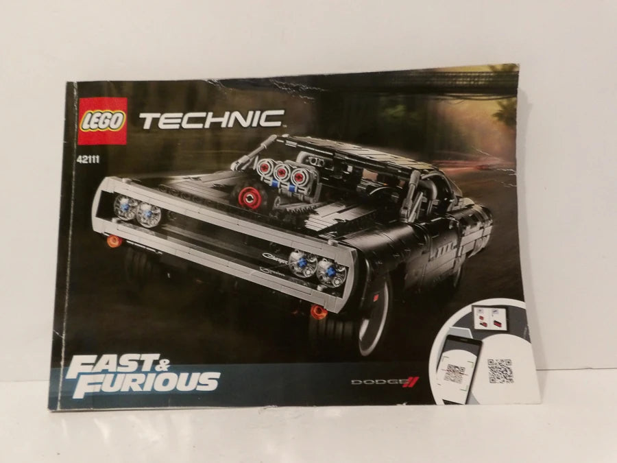 Lego - Technic - 1970 -  Doms Dodge Charger - Manual Only - Used and Stored Condition image 0