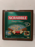 PRESTIGE SCRABBLE Retro Edition - Wooden Box, Rotating Turntable, Tiles & Racks image 0