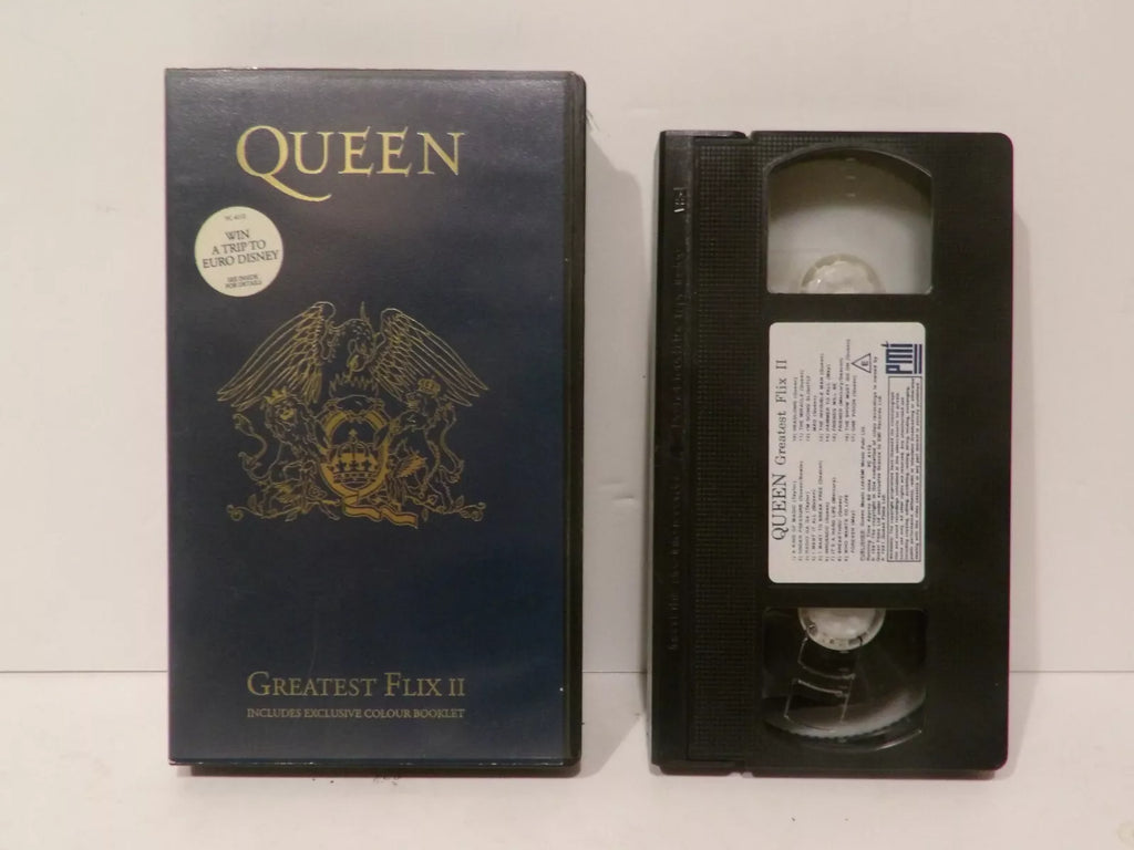 Queen Greatest Flix II 2 VHS Video Cassette & Booklets, Fanclub image 0