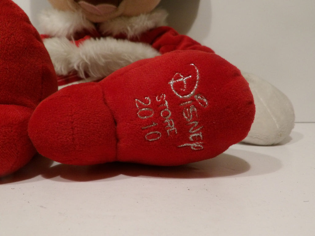 Disney Store Christmas Minnie Mouse Soft Toy Plush, 16" 2010 image 4
