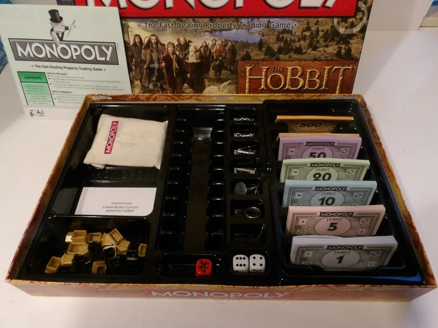 Monopoly - Hobbit - Unexpected Journey - Opened Contents Great Condition - Hasbro Games - Family Property Trading Game image 6