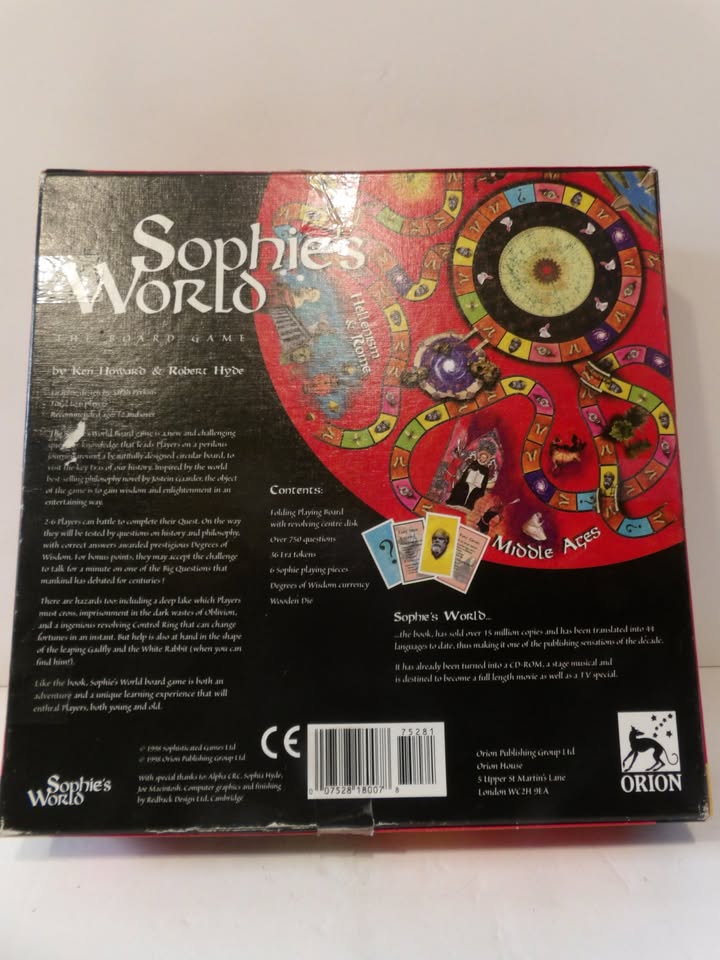 SOPHIE'S WORLD - THE BOARD GAME by Orion - 1998 - Jostein Gaarder - Complete image 8