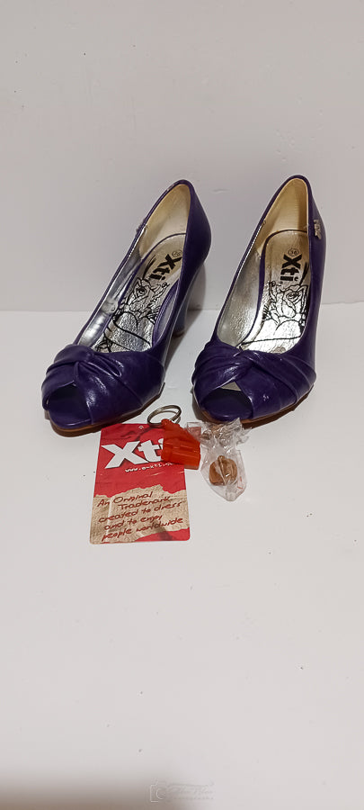 Xti - Zapato - Ladies Heel - Violet - Brand New image 1