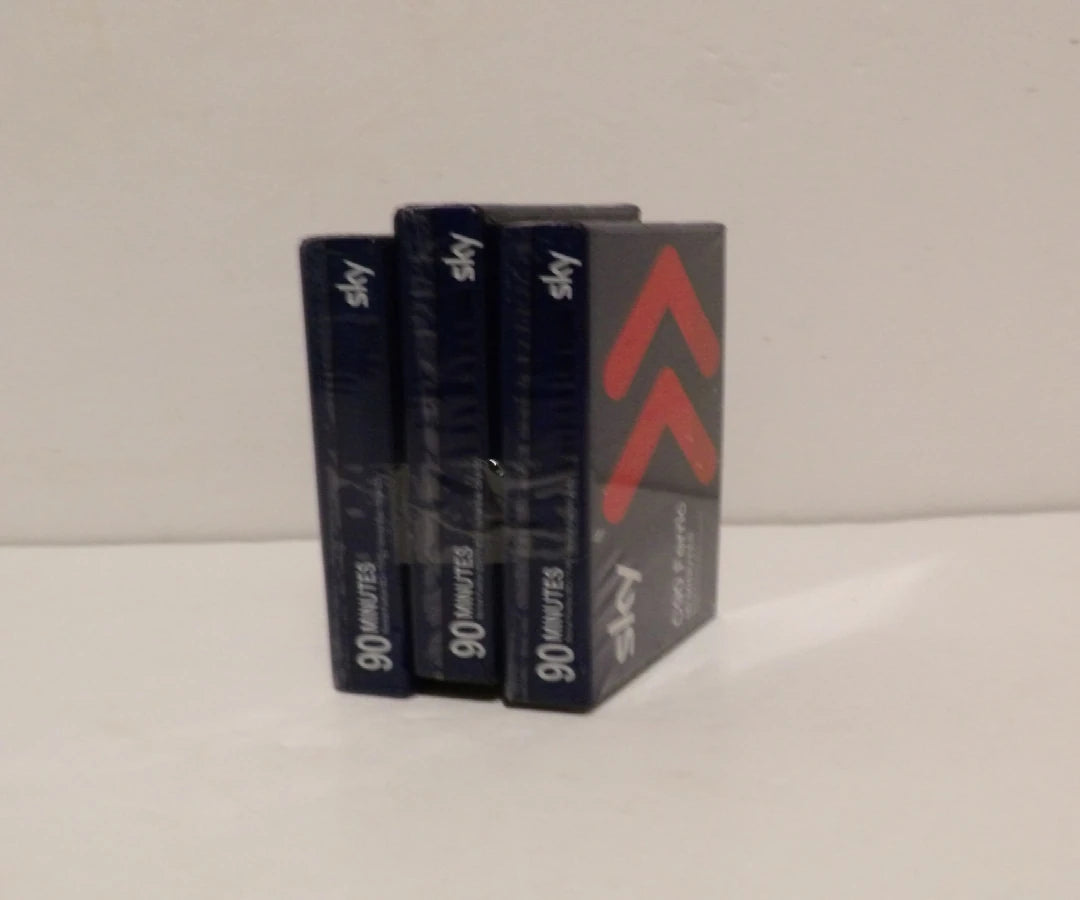 Sky - C90 - Ferric 90 Minutes - 3x Blank Cassettes - Brand New Sealed image 1