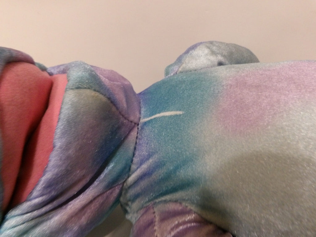 Build a Bear Dolphin Plush Soft Toy, BAB - Hand Puppet Blue & Purple Shiny - No Voice image 4