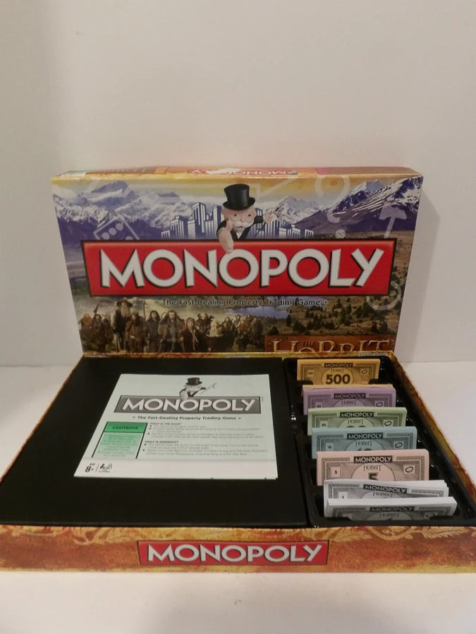 Monopoly - Hobbit - Unexpected Journey - Opened Contents Great Condition - Hasbro Games - Family Property Trading Game image 3