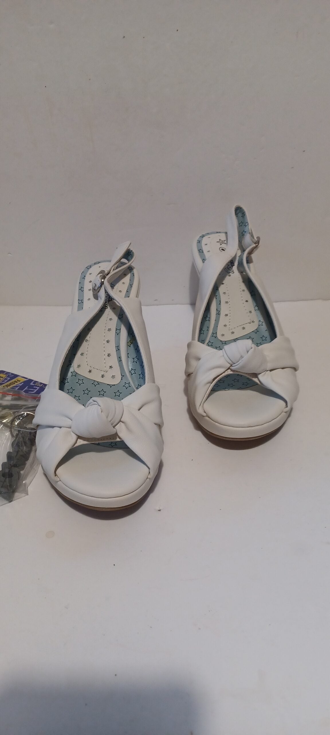 Hoyvoy - Sandalia - Heel Strap - Toeless - White - Brand New image 7