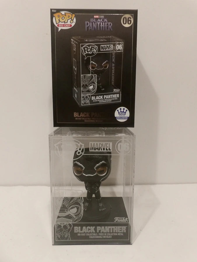 RARE - Funko Pop! | Exclusive 06 | Die Cast | Black Panther | Brand New Sealed image 9