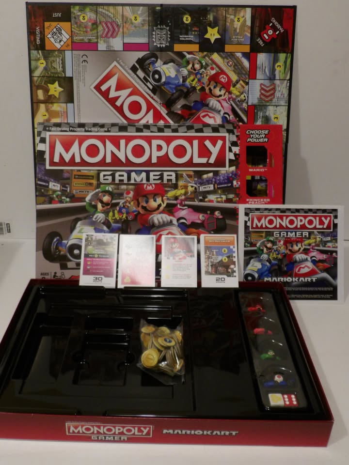 Mario Kart MONOPOLY Official Nintendo Gamer Edition Board Game - Hardly Used Condition. image 0