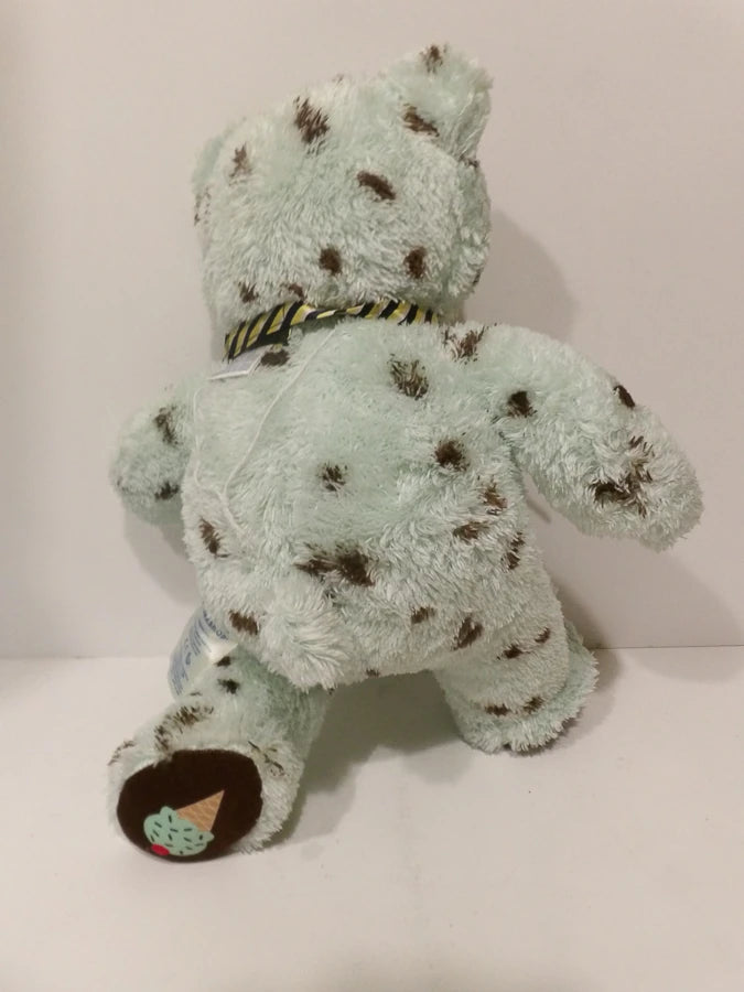 Build A Bear | BAB | BAB Workshop | Baskin-Robbins - Mint Chocolate Chip Bear - Retired image 4