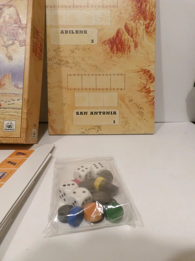 RARE - Way Out West - 3 to 5 Players - 1998 - Martin Wallace - Warfrog Games - Great Condition image 3