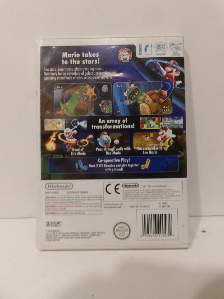 Super Mario Galaxy (Nintendo Wii, 2011) - Great Almost unused Condition image 2
