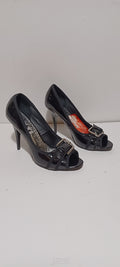 Xti - Chombinado - Ladies Heel - Front Buckle - Black - Brand New - 4/37, Black image