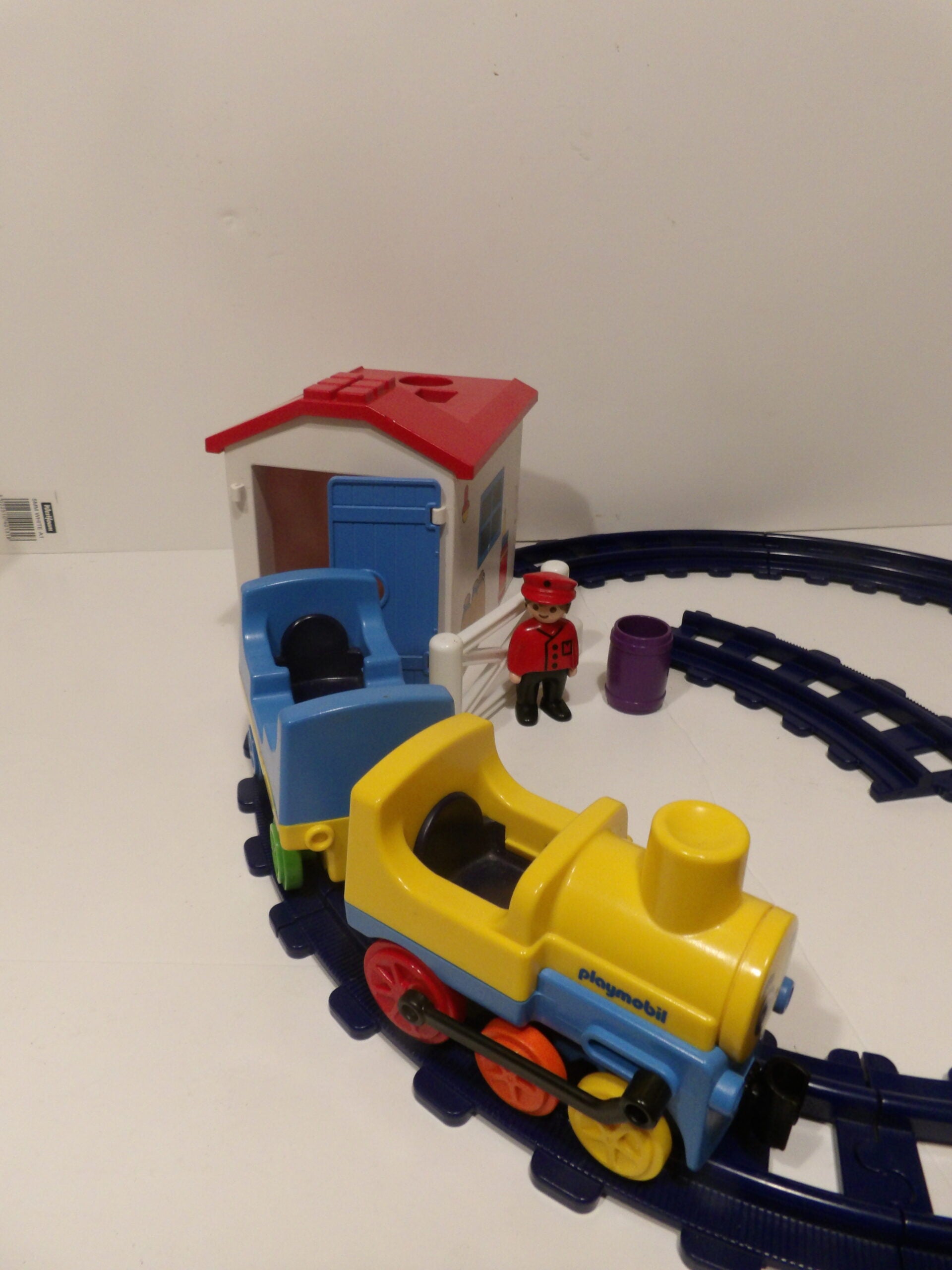 Playmobil Vintage 1990 Train With 2 x Carriages & Track Pieces - Geobra image 3
