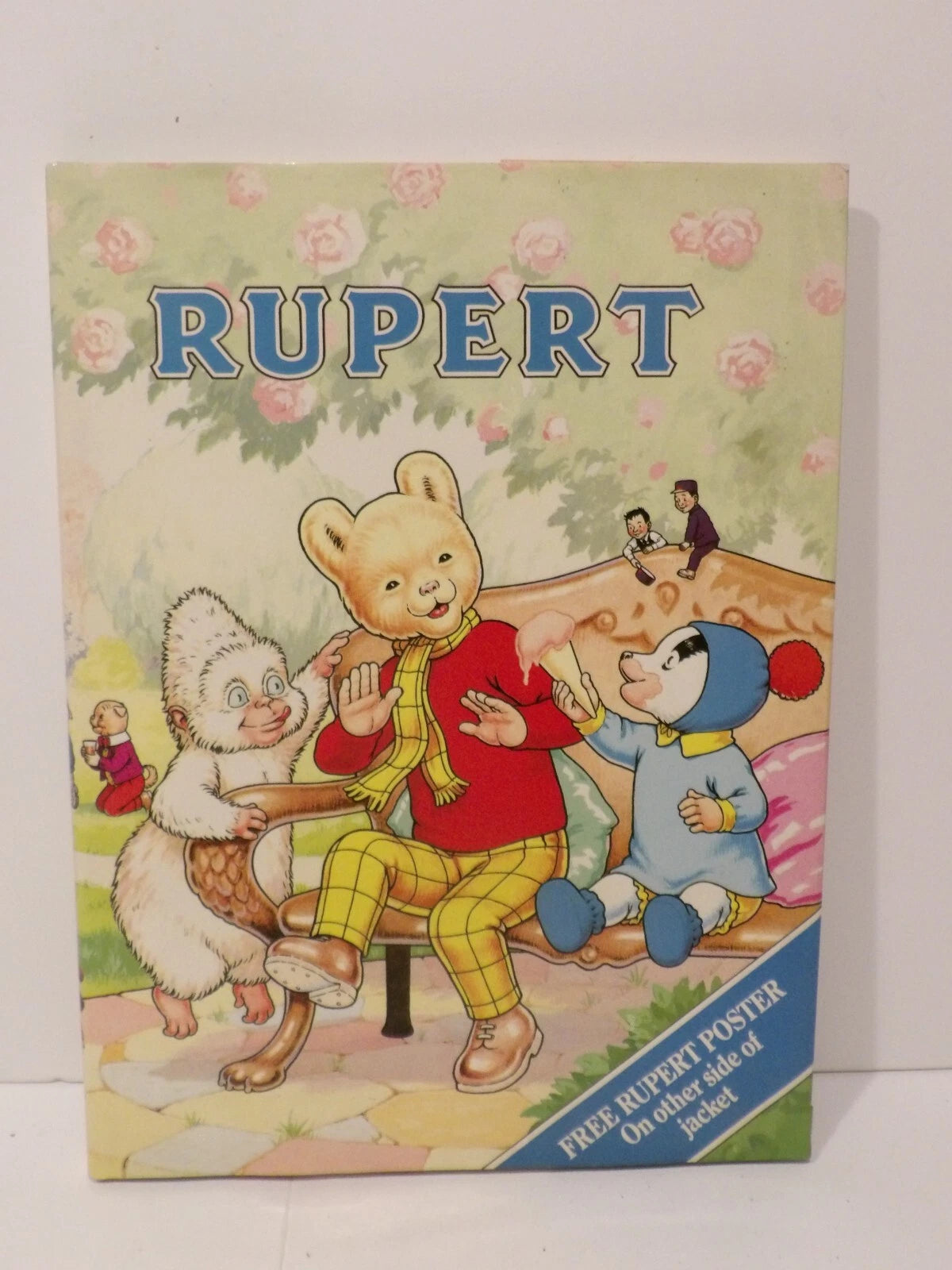 Vintage Rupert The Bear Annual HB Book No 55 Express Newspapers 1990 & Poster image 0