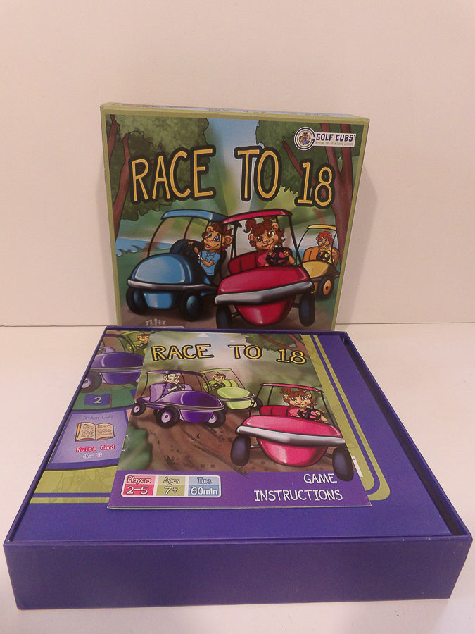 Golf Board Game Race To 18 Family Fun Kids Learning Golf Gift Present Sport - BN image 4