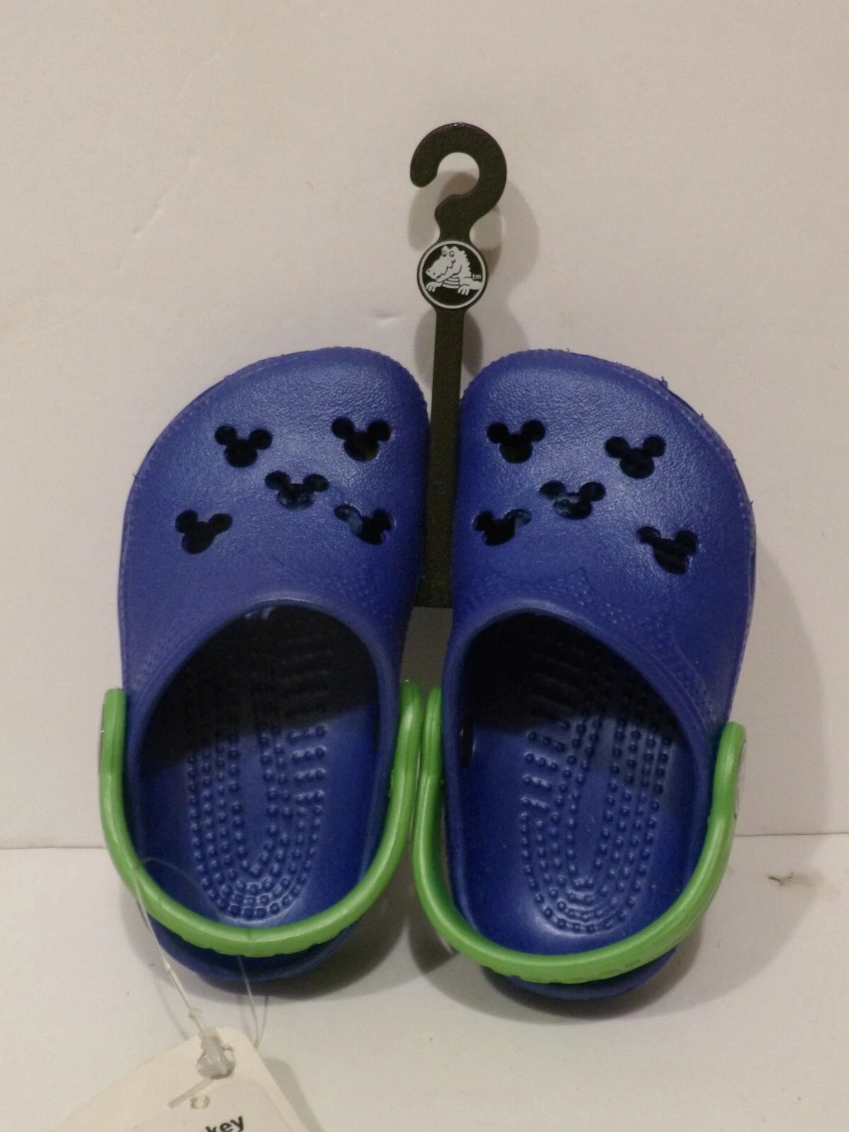 Blue Crocs Kids Disney Mickey Boys Girls Summer Slip On Sandals Clogs - Childrens Size 4-5 image 0